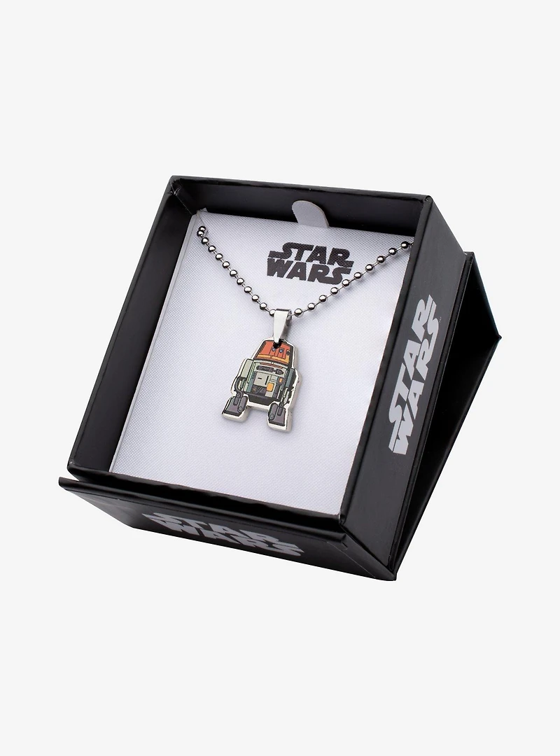 Star Wars Rebels Cut Out Graphic Chopper Kids Pendant Necklace