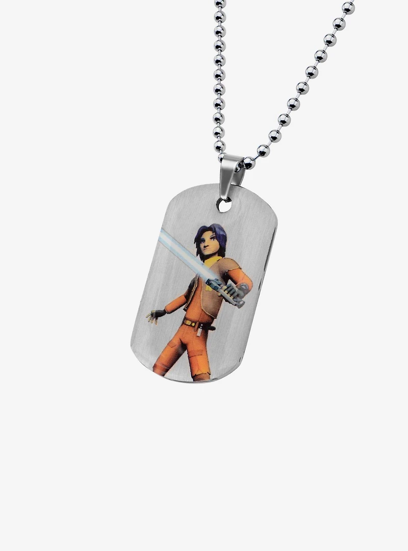 Star Wars Rebels Ezra Kids Dog Tag Pendant Necklace