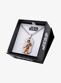 Star Wars Rebels Ezra Kids Dog Tag Pendant Necklace