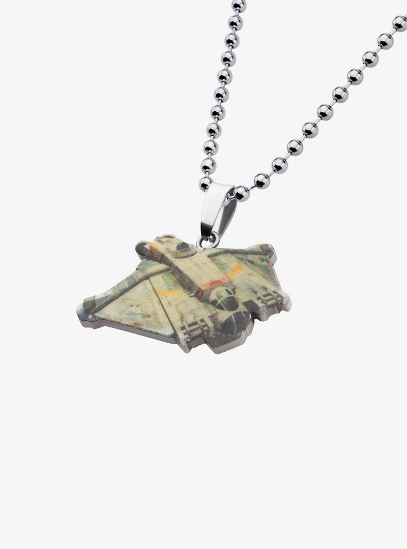 Star Wars Rebels Cut Out Graphic Ghost Ship Kids Pendant Necklace