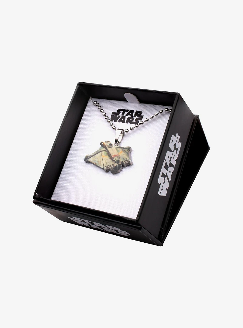 Star Wars Rebels Cut Out Graphic Ghost Ship Kids Pendant Necklace