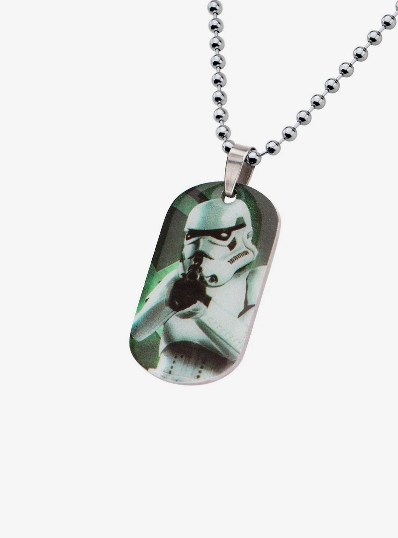Star Wars Graphic Stormtrooper Kids Dog Tag Pendant Necklace