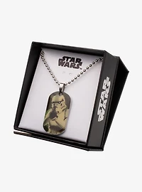 Star Wars Graphic Stormtrooper Kids Dog Tag Pendant Necklace