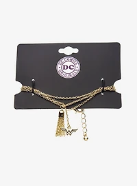 DC Comics Wonder Woman Logo Lasso Stainless Steel Bracelet