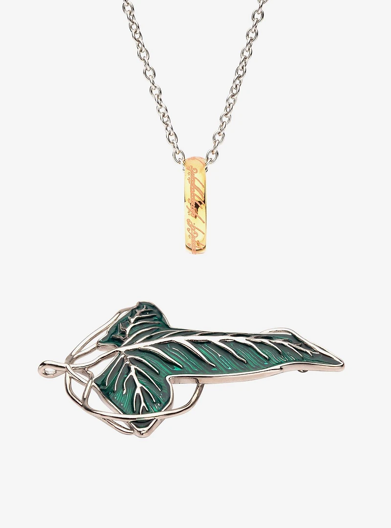 The Lord of the Rings Necklace and Frodo's Brooch Set