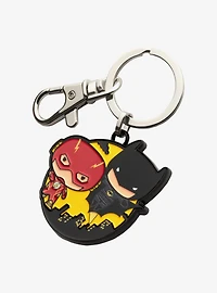 DC Comics The Flash and Batman Chibi Keychain