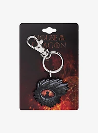 House Of The Dragon Dragon Eye Throne Enamel Keychain