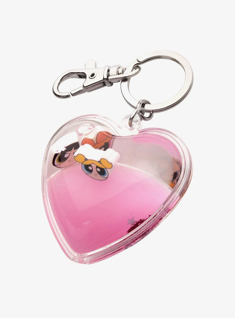 The Powerpuff Girls Charms and Glitter Shaker Keychain