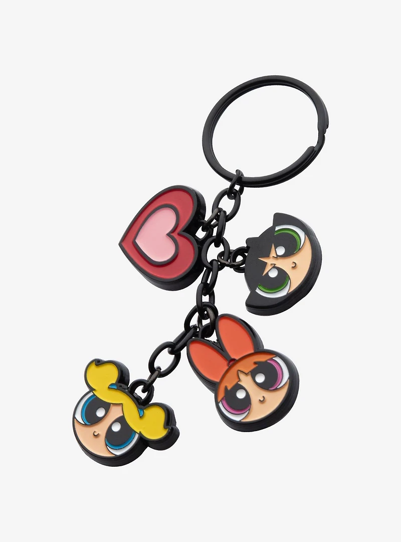The Powerpuff Girls Multi Charm Keychain