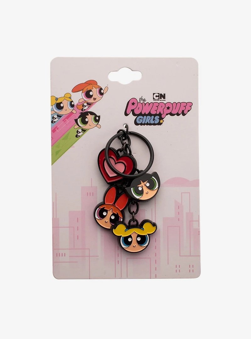 The Powerpuff Girls Multi Charm Keychain