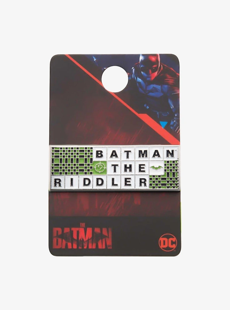DC Comics Batman To The Riddler Xword Lapel Pin