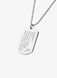Rick and Morty Seal Team Rick's Dog Tag Pendant Necklace