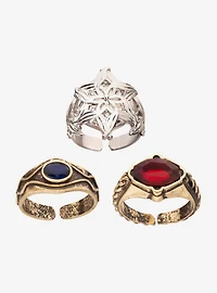 The Lord of the Rings Three Elven Adjustable Ring Set