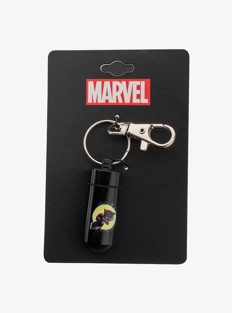 Marvel Black Panther Stash Pill Storage Key Chain
