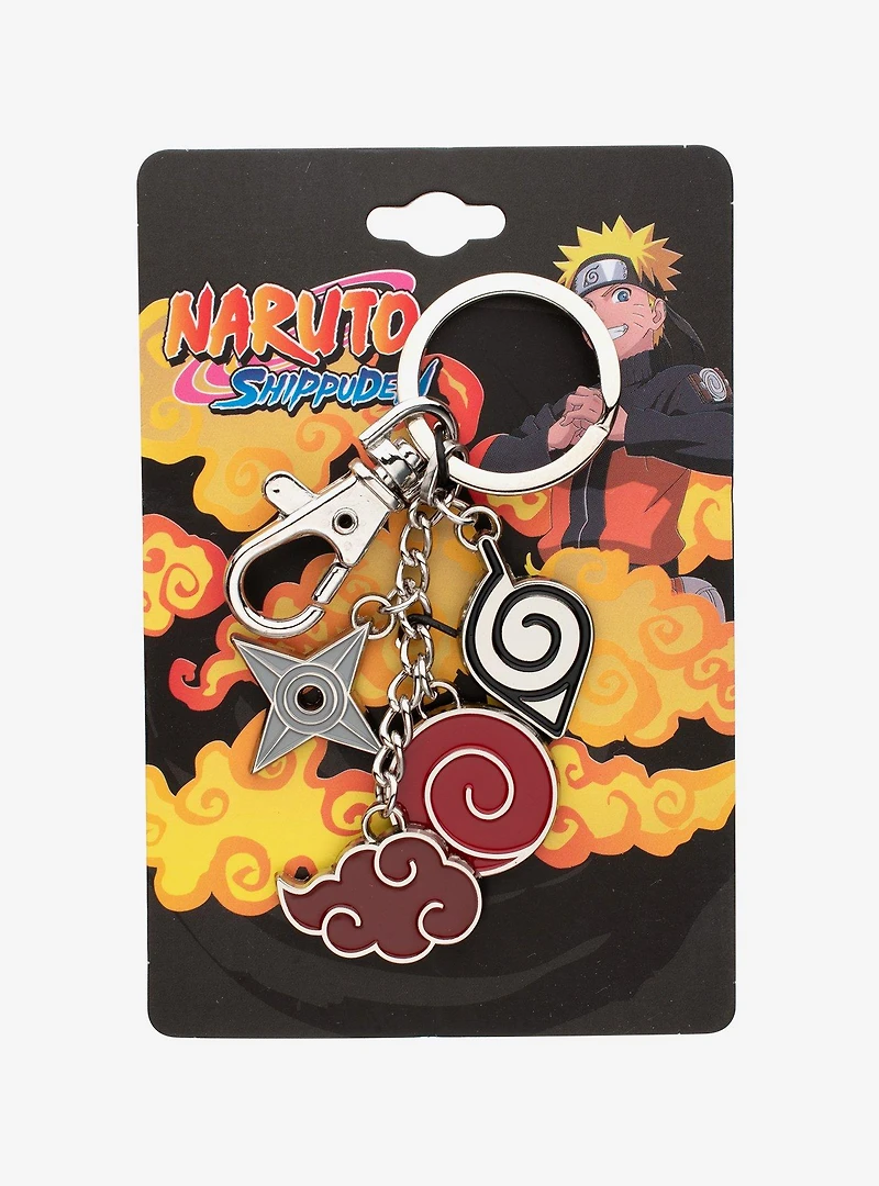 Naruto Cloud Multi Charm Keychain
