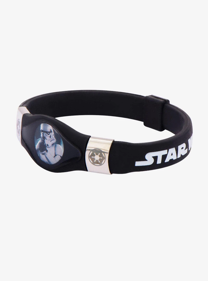Star Wars Stormtrooper and Galactic Empire Symbol Kids Silicone Bracelet