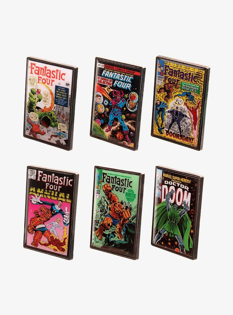 Marvel The Fantastic Four Comic Cover Print Blind Box Pin