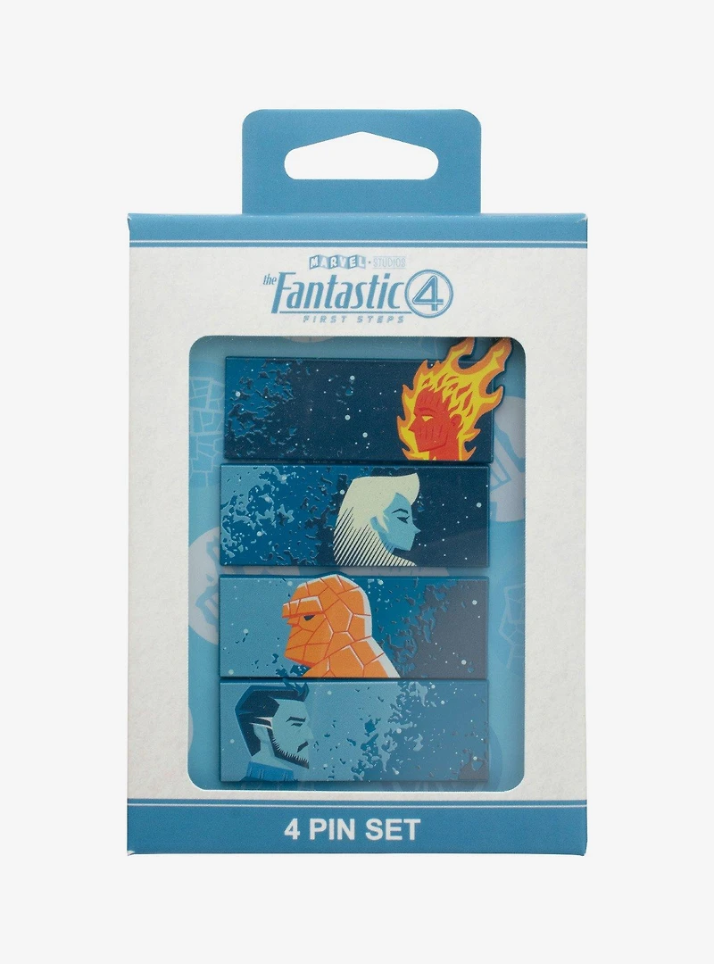 Marvel The Fantastic Four: First Steps Movie Characters Pin Set