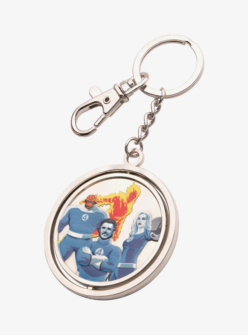 Marvel The Fantastic Four: First Steps Movie Spinning Keychain