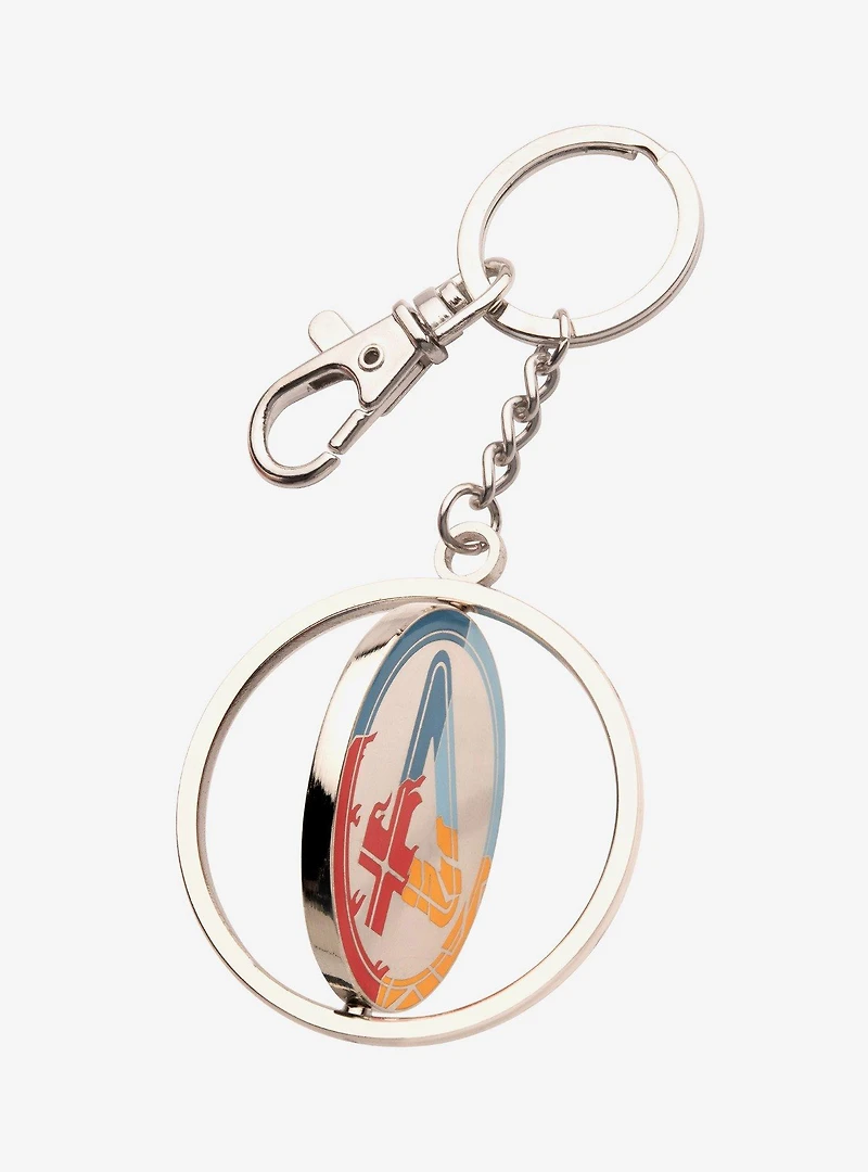 Marvel The Fantastic Four: First Steps Movie Spinning Keychain