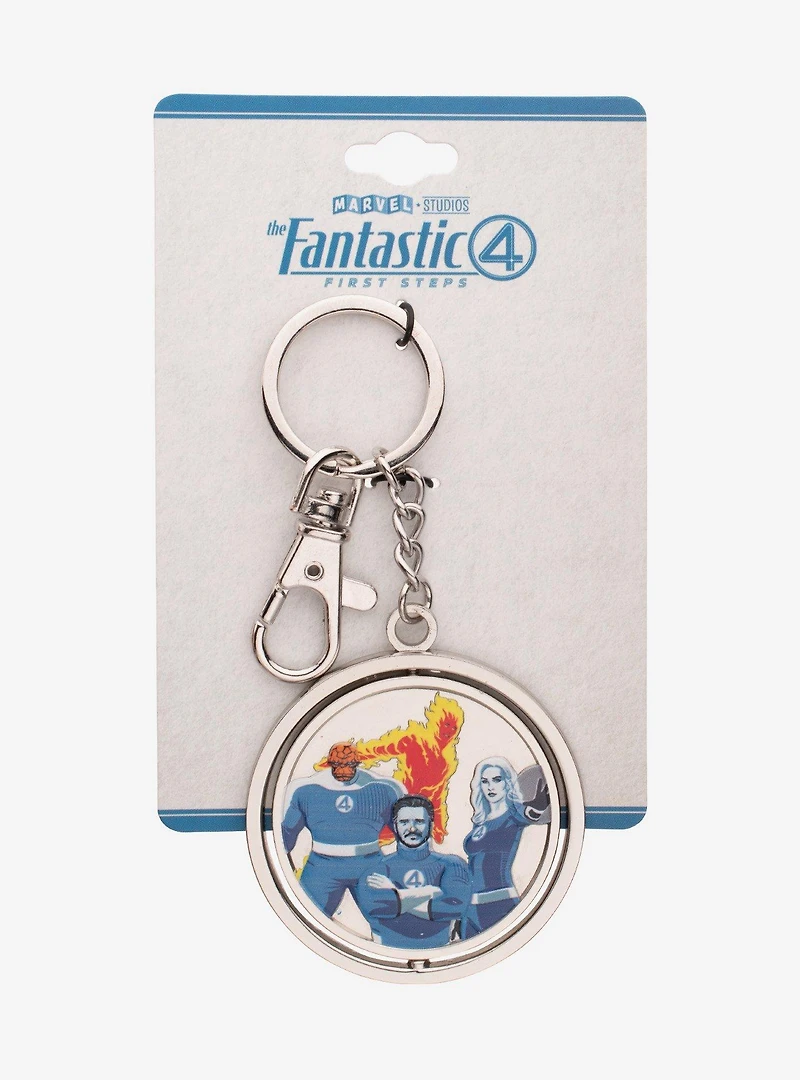 Marvel The Fantastic Four: First Steps Movie Spinning Keychain