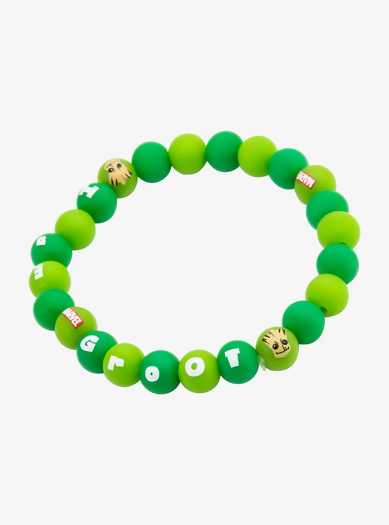 Marvel Guardians of the Galaxy Groot Silicone Beads Bracelet