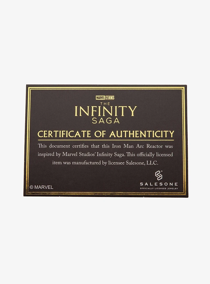 Marvel Avengers Iron Man Light Up Arc Reactor 5 Lapel Pin