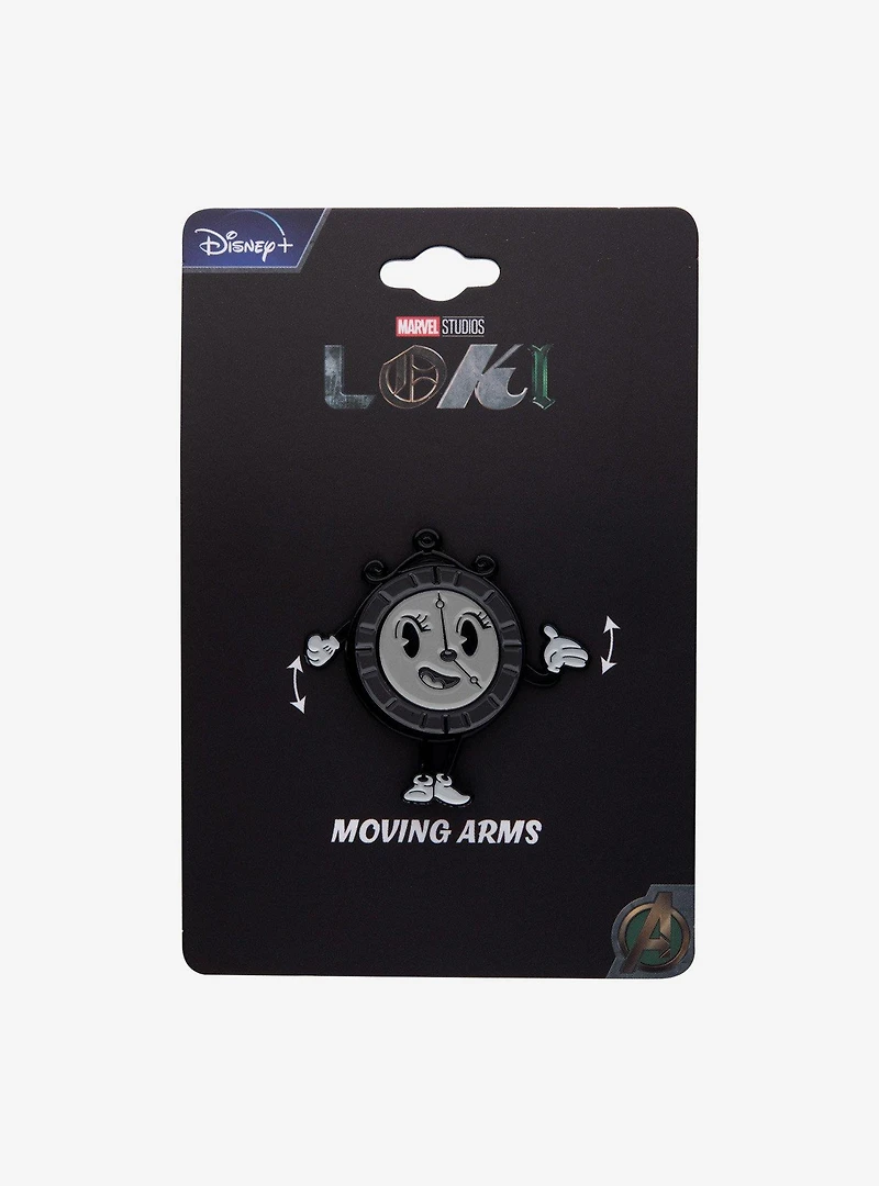 Marvel Loki Miss Minutes Moving Hand Enamel Pin
