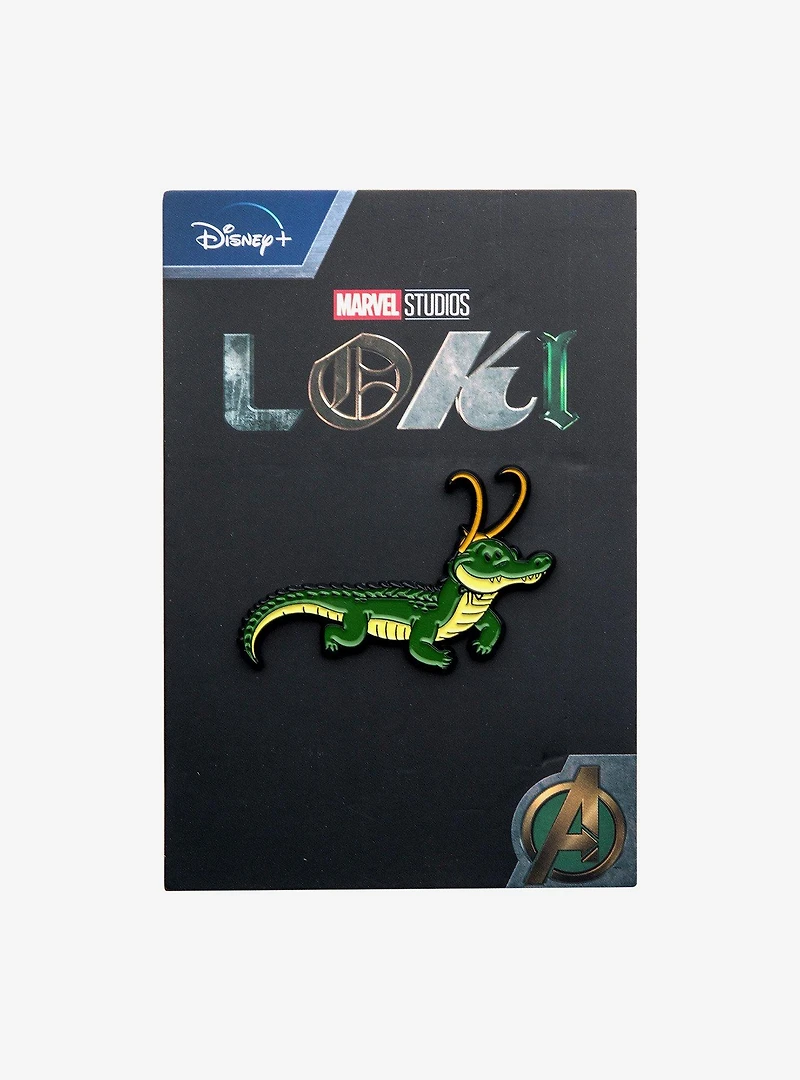 Marvel Loki Alligator Base Metal Pin