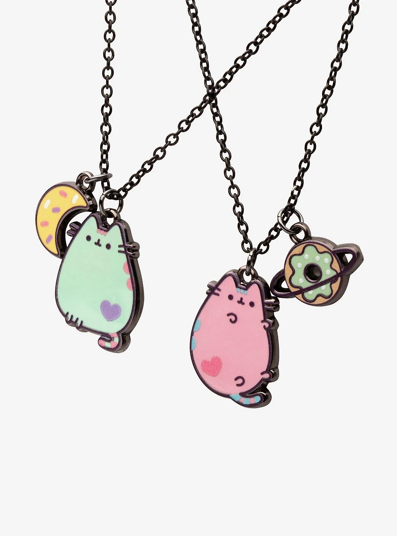 Pusheen Space Best Friends Necklace Set