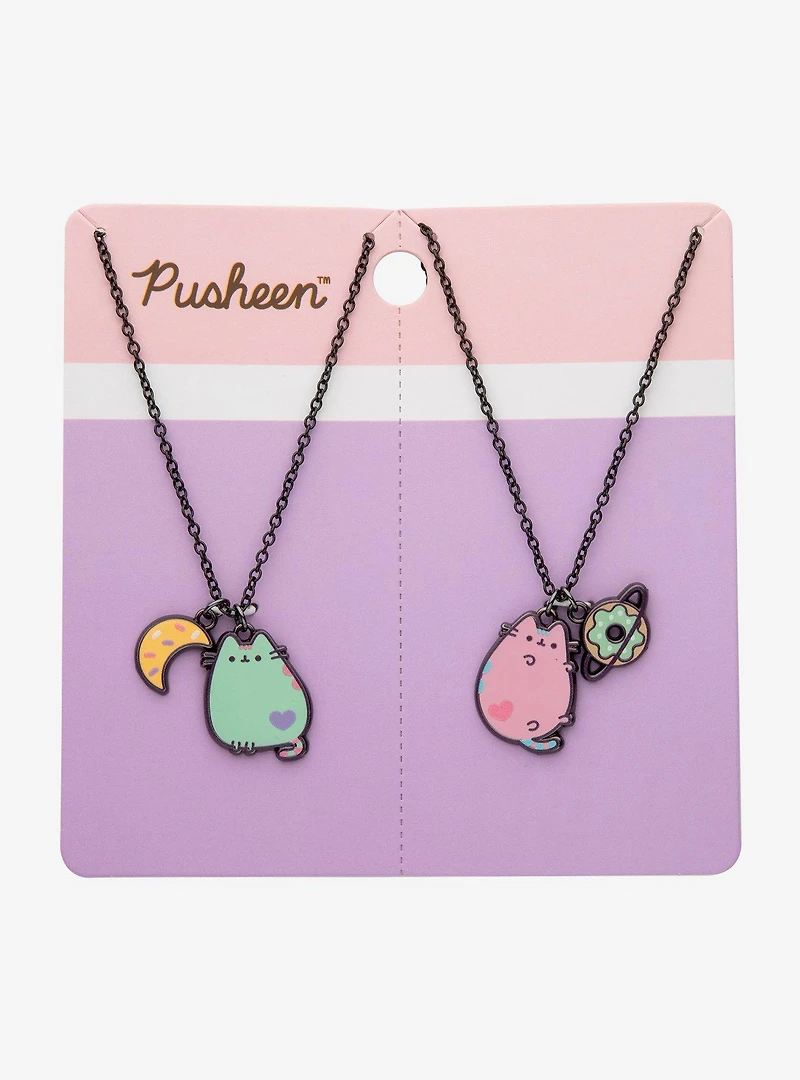 Pusheen Space Best Friends Necklace Set