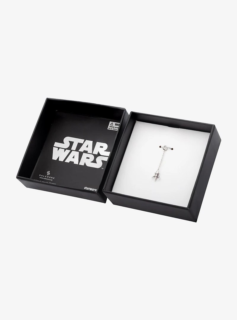 Star Wars The Mandalorian Mythosaur 14Kt White Gold Dangle Charm