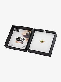 Star Wars The Mandalorian Grogu The Child 14Kt Gold with Enamel Charm