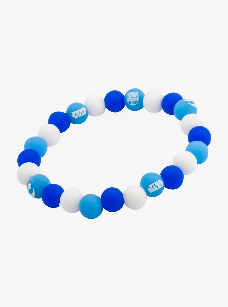 Star Wars R2-D2 Silicone Bead Bracelet