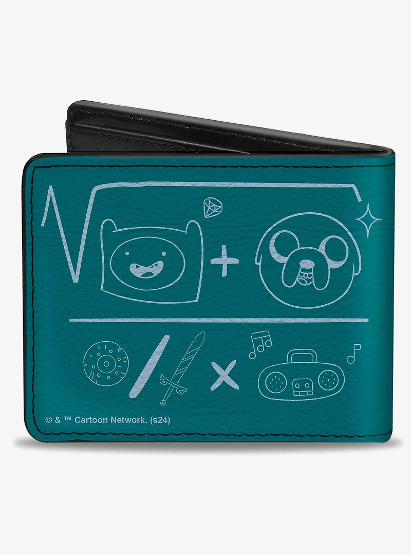 Adventure Time 100% Algebraic Formula Bifold Wallet