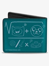 Adventure Time 100% Algebraic Formula Bifold Wallet