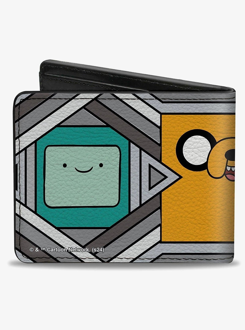 Adventure Time Jake Finn and BMO Pose Blocks Bifold Wallet