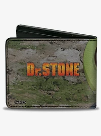 Dr. Stone Suika Smiling Pose and Title Logo Bifold Wallet
