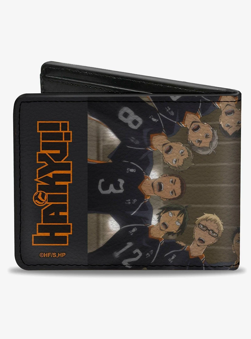 Haikyu!! Karasuno High Huddle Player Pose Bifold Wallet