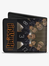 Haikyu!! Karasuno High Huddle Player Pose Bifold Wallet
