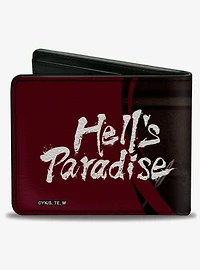 Hell's Paradise Gabimaru with Sword Scene and Title Logo  Bifold Wallet