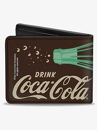 Coca-Cola Drink Coca Cola Pause and Refresh Bottle Bifold Wallet