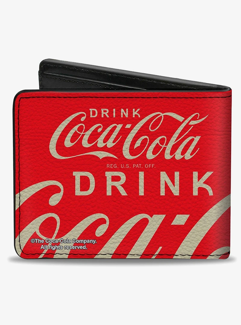 Coca-Cola Drink Coca Cola Close Up Bifold Wallet