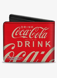 Coca-Cola Drink Coca Cola Close Up Bifold Wallet