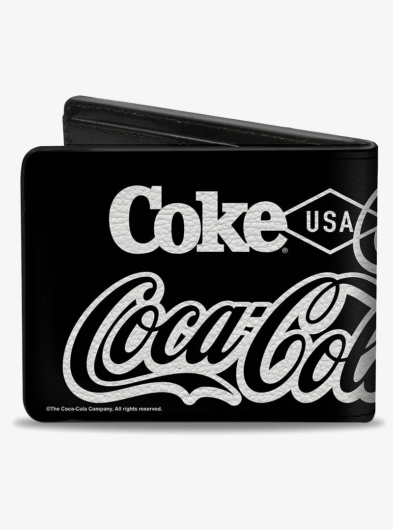 Coca-Cola Coke Typography Its The Real Thing Bifold Wallet