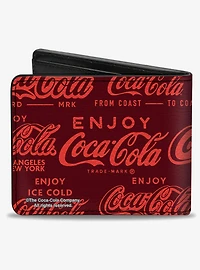 Coca-Cola Enjoy Coca Cola Logos Bifold Wallet