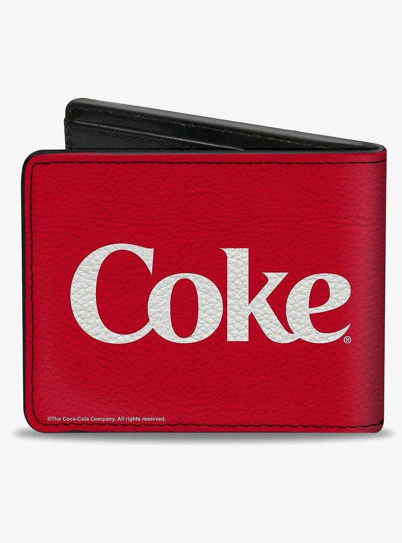 Coca-Cola Coke Text Logo' Bifold Wallet