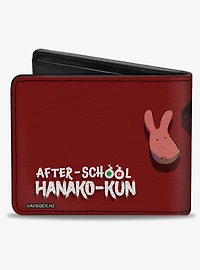 After-School Hanako-Kun Hanako Poses with Mokke and Logo Bifold Wallet