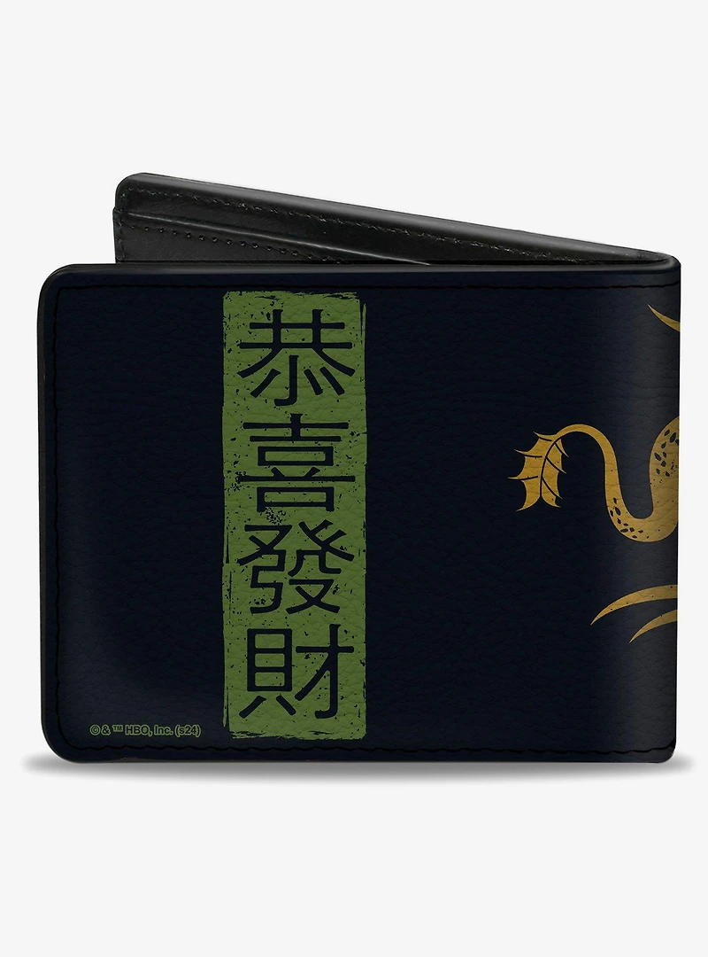 House of the Dragon Year of the Dragon Icon and Text Bifold Wallet
