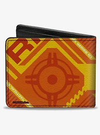 Nerf Text and Target Icon Bifold Wallet